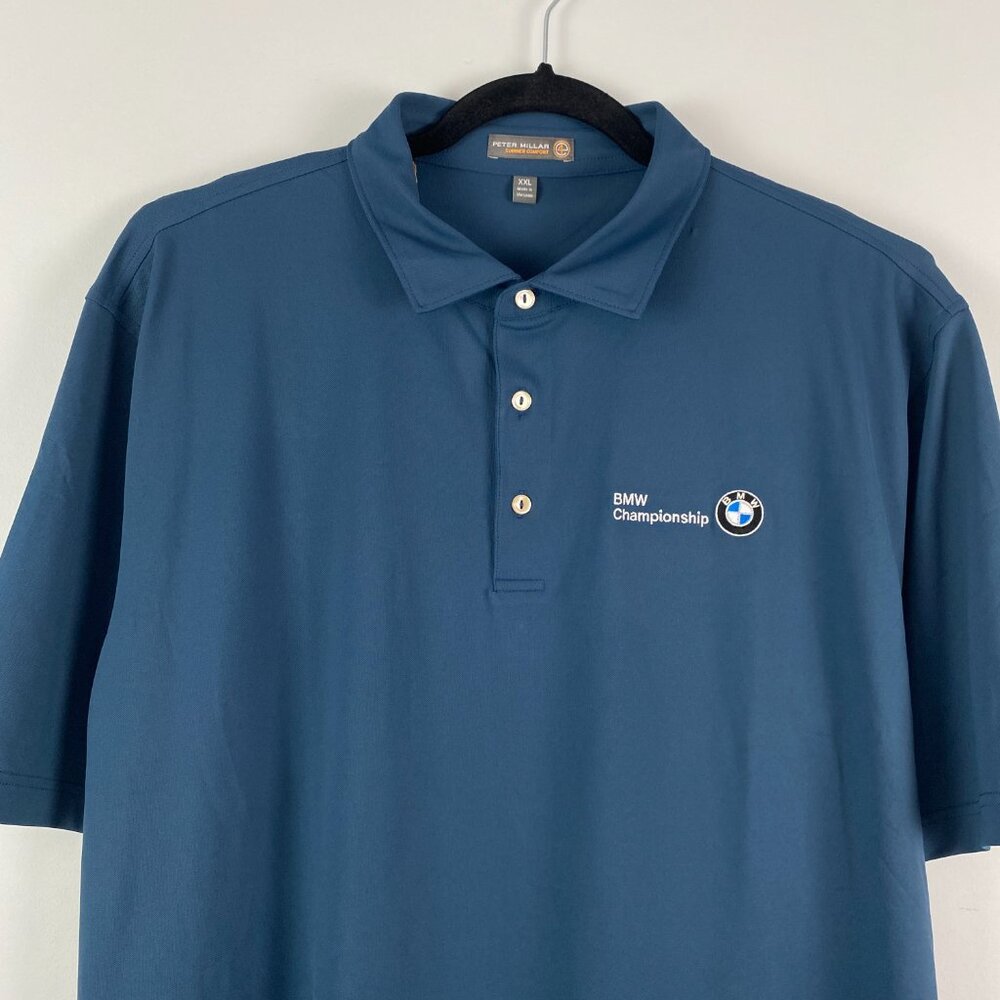 Peter Millar Teal Blue BMW Championship Polo - Picture 2 of 11